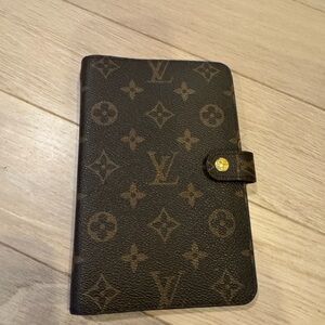 Louis Vuitton Dark Brown Monogram Notebook Cover